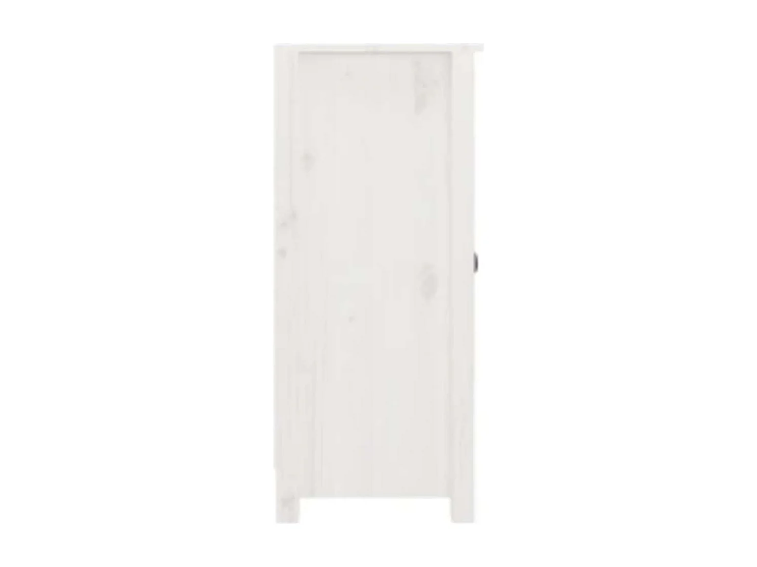 Sideboards 2 Stk. Weiß 39x35x80 cm Massivholz Kiefer