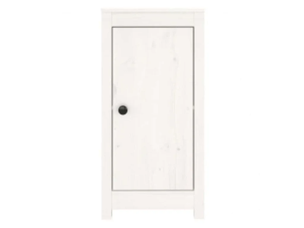 Buffets 2 pcs blanc 39x35x80 cm bois massif de pin