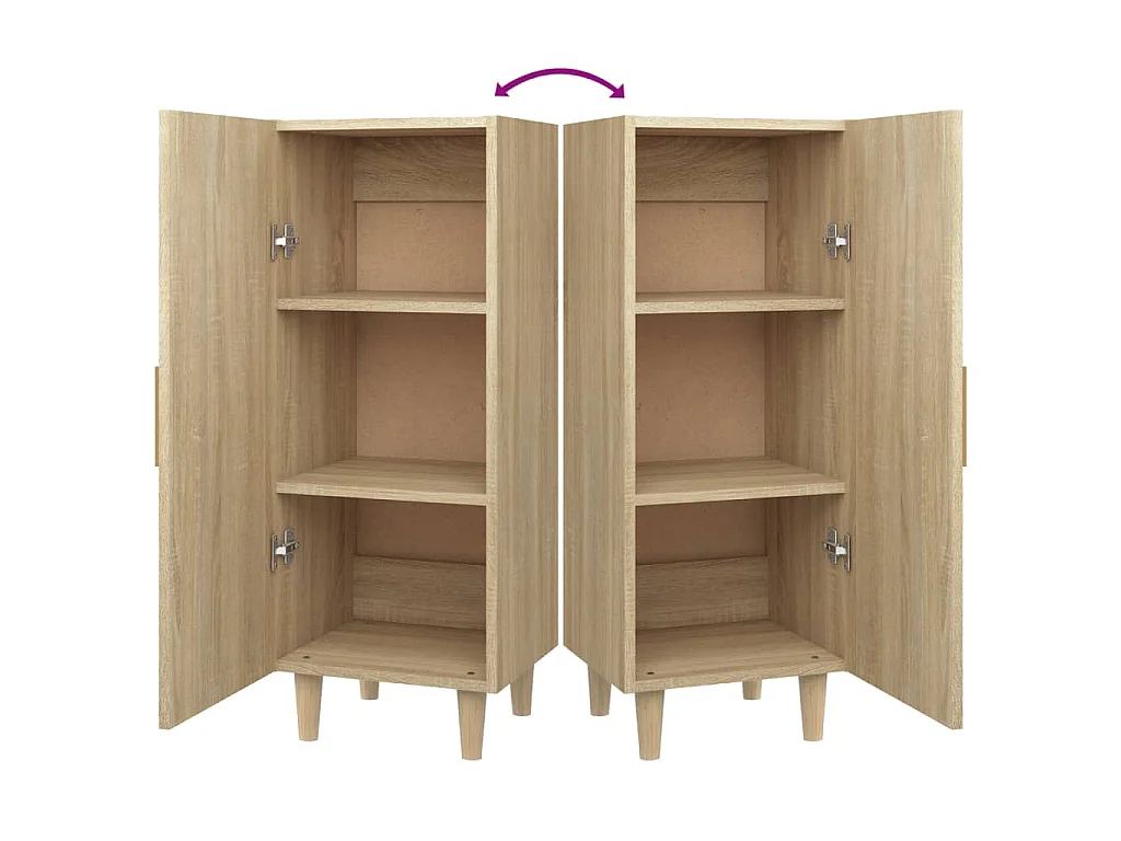 Buffet Chêne sonoma 34,5x34x90 cm Bois d'ingénierie