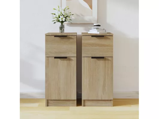 Kauf Unique Sideboards 2 Stk. Sonoma-Eiche 30x30x70 cm Holzwerkstoff