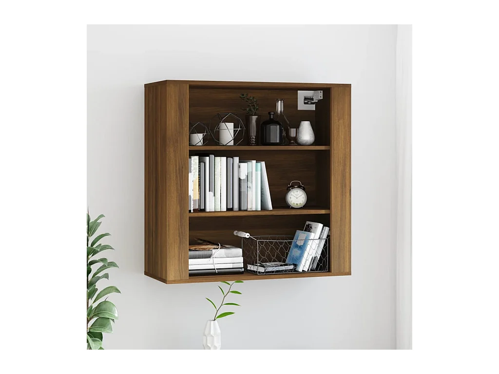 Armoire murale Chêne marron 80x33x80 cm Bois d'ingénierie