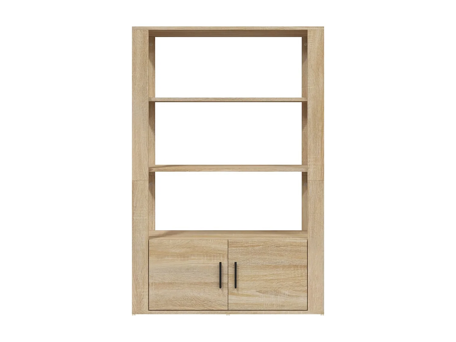 Dressoir 80x30x119,5 cm bewerkt hout sonoma eikenkleurig