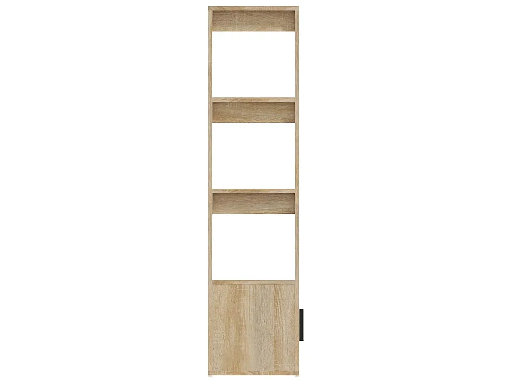 Dressoir 80x30x119,5 cm bewerkt hout sonoma eikenkleurig