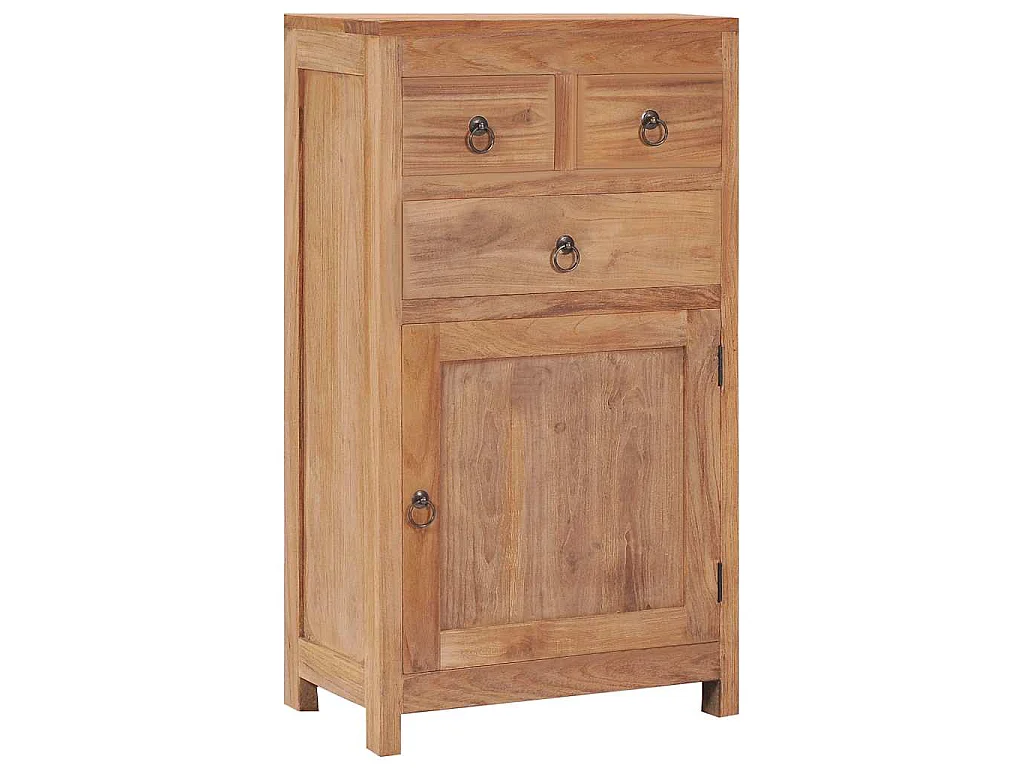 Credenza 50x30x90 cm in Legno Massello di Teak
