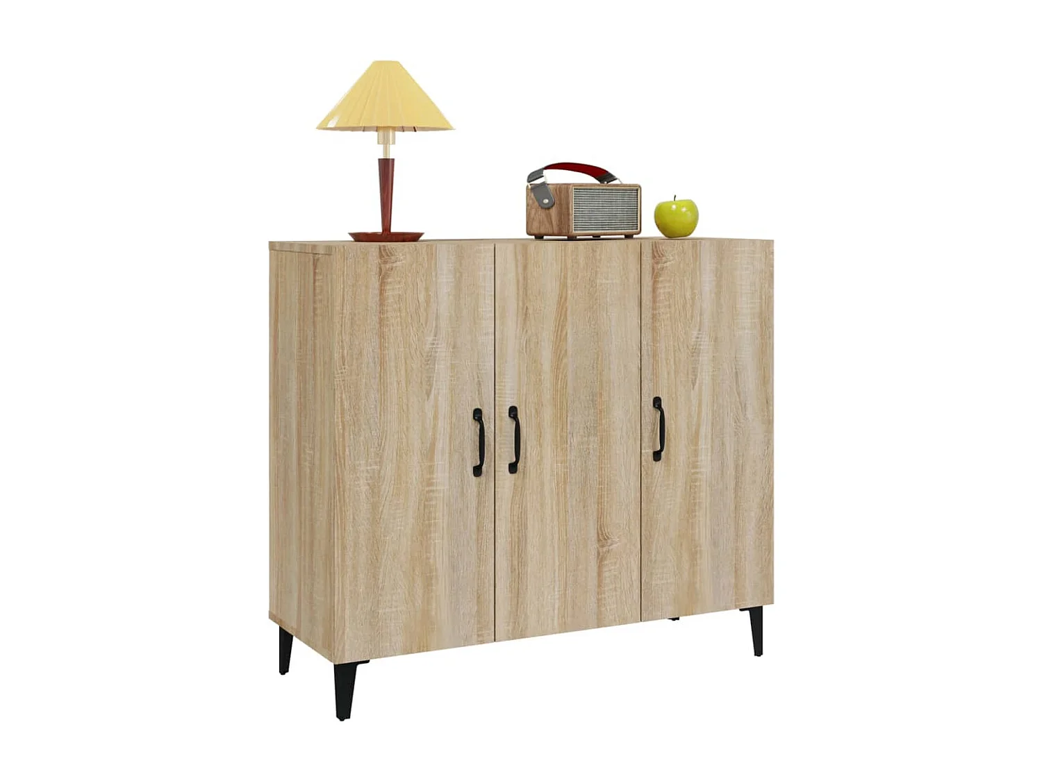 Sideboard Sonoma-Eiche 90x34x80 cm Holzwerkstoff
