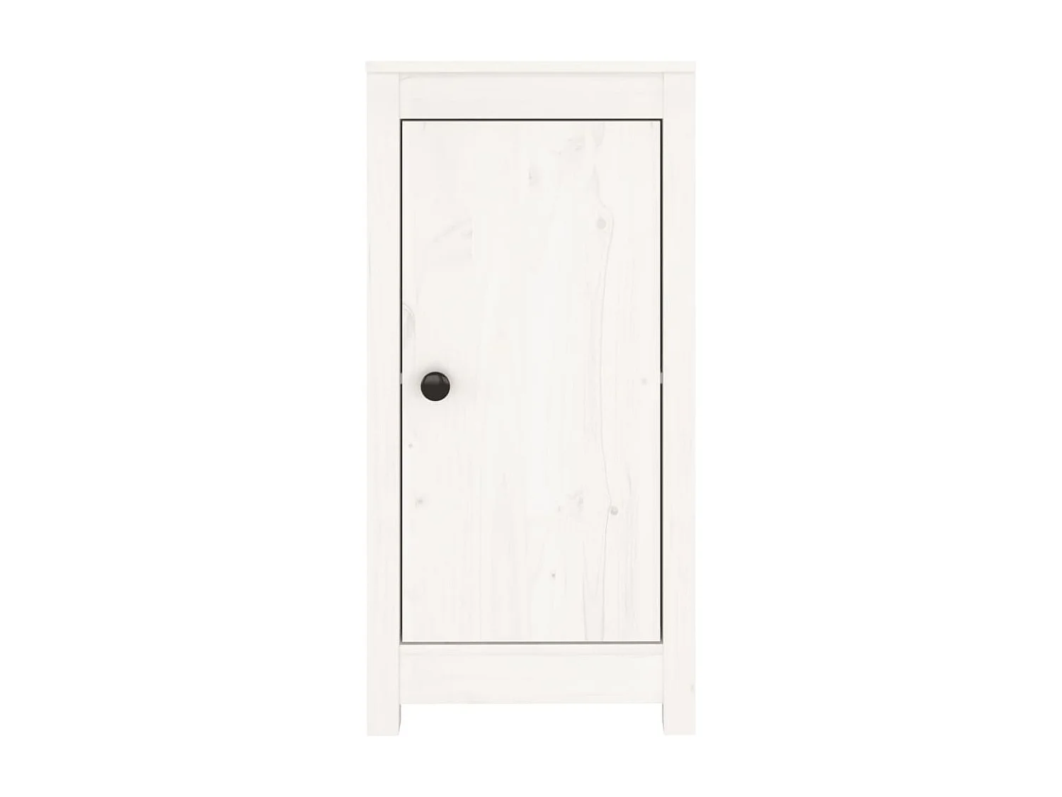 Buffet blanc 39x35x80 cm bois massif de pin