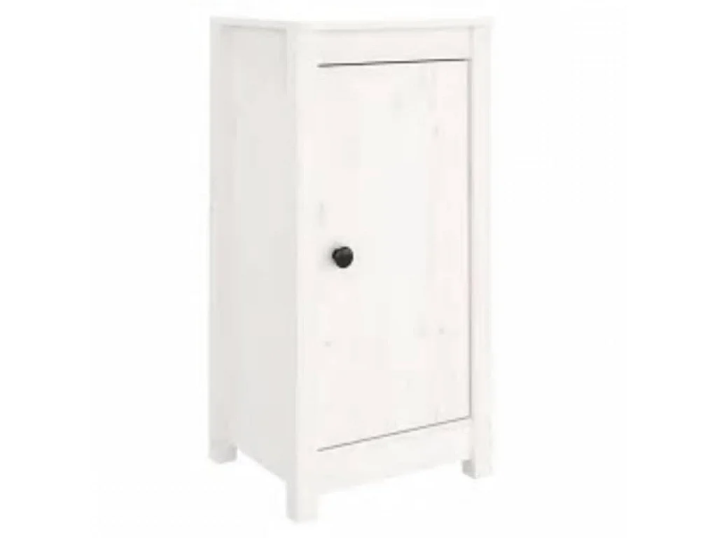 Sideboard Weiß 39x35x80 cm Massivholz Kiefer