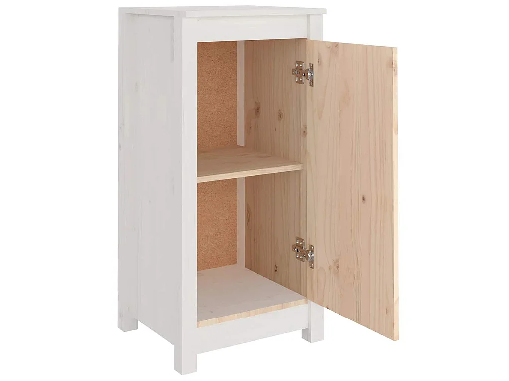 Sideboard Weiß 39x35x80 cm Massivholz Kiefer