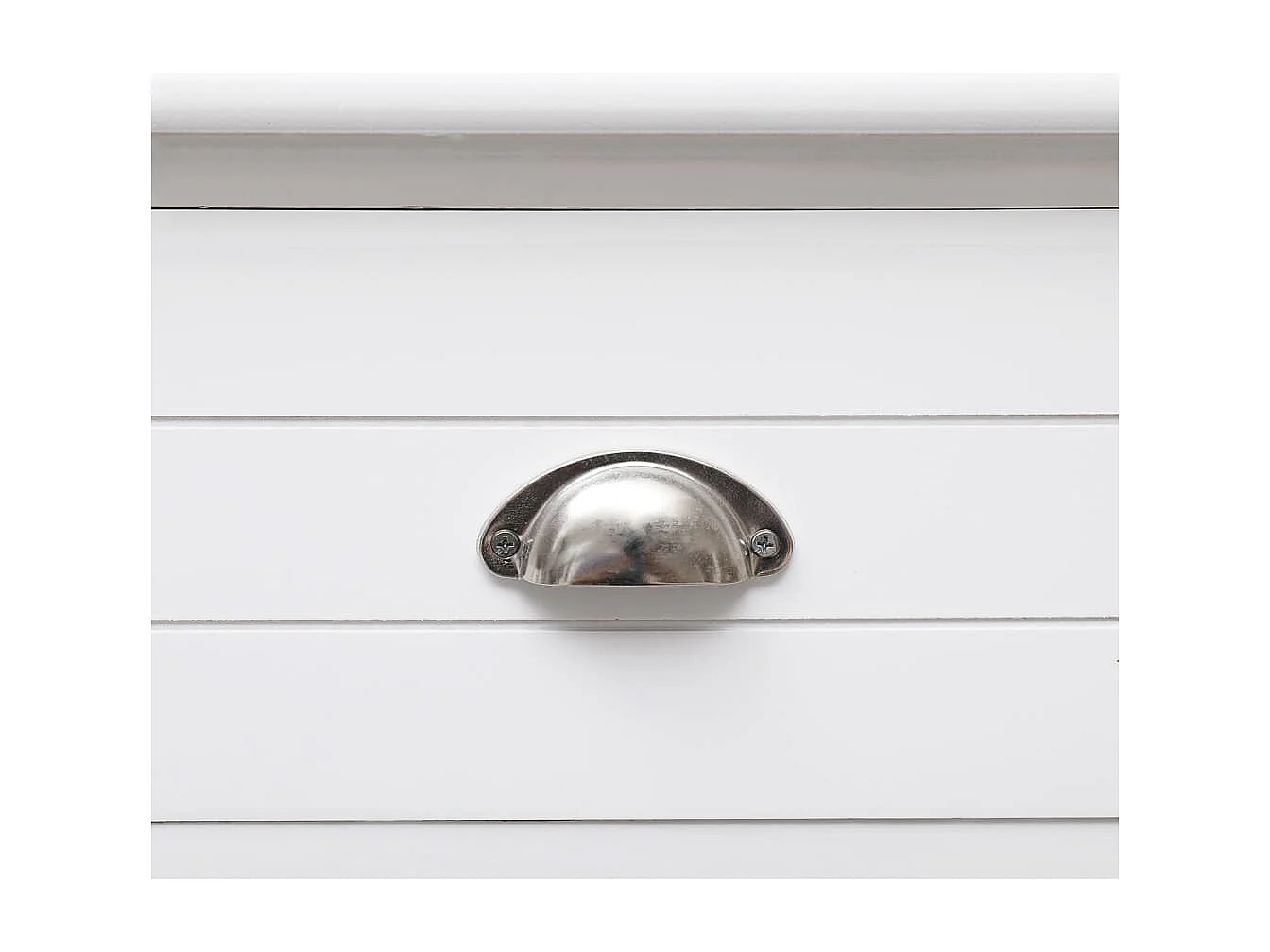 Buffet Blanc 108x30x76 cm Bois de Paulownia massif