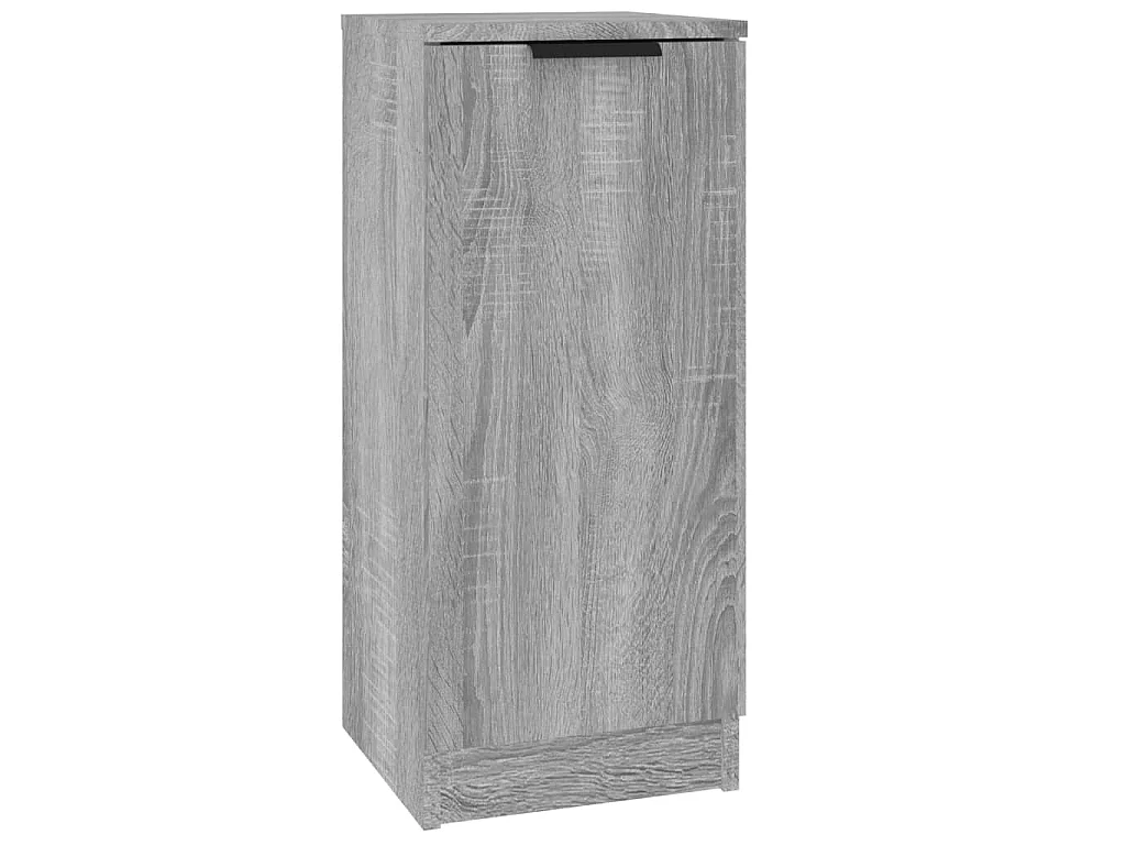 Aparadores 3 piezas madera contrachapada gris Sonoma