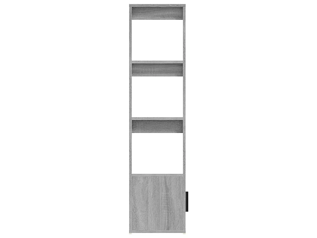 Dressoir 80x30x119,5 cm bewerkt hout grijs sonoma eikenkleurig
