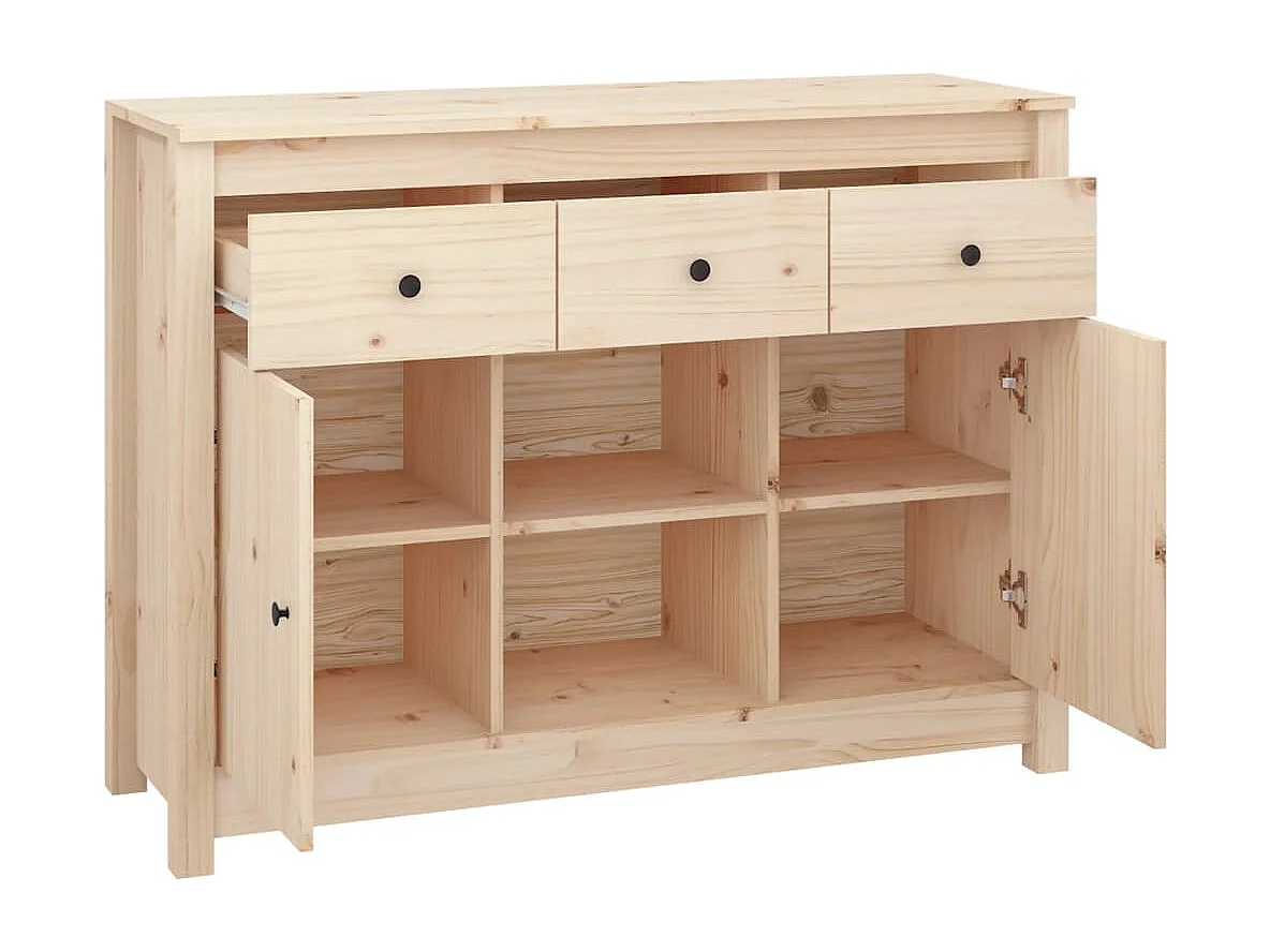 Sideboard 100x35x74,5 cm Massivholz Kiefer