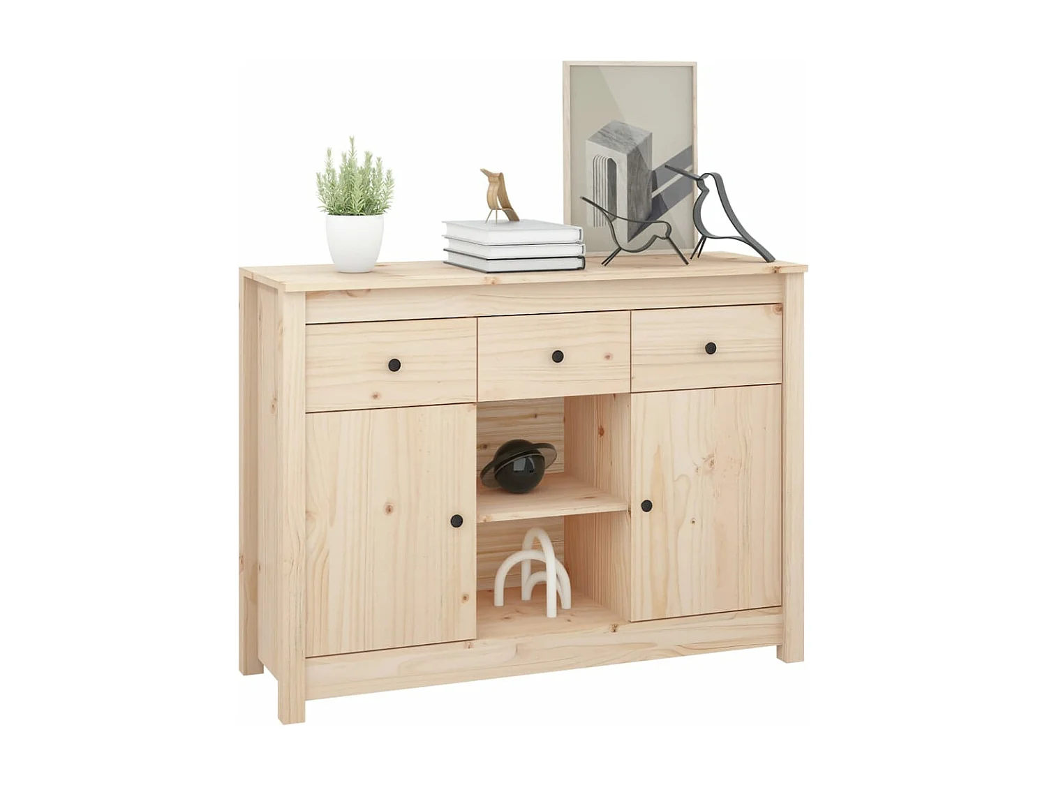 Buffet 100x35x74,5 cm Bois massif de pin