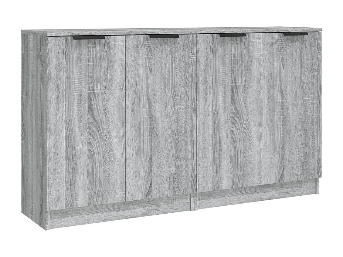 Sideboards 2 Stk. Grau Sonoma 60x30x70 cm Holzwerkstoff
