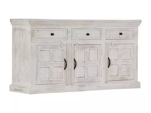 Kauf Unique Sideboard Weiß 140x40x74 cm Massivholz Mango