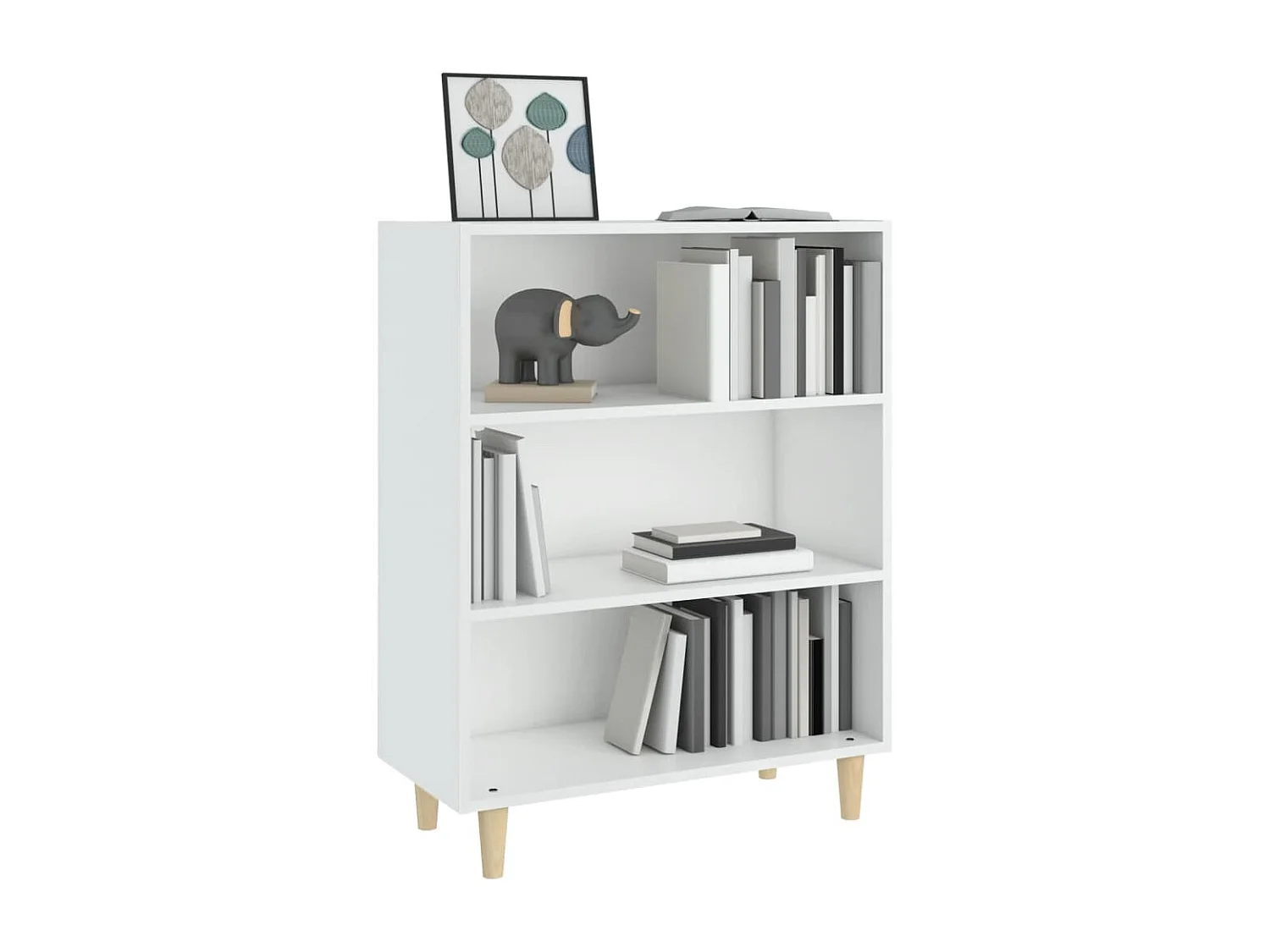 Buffet Blanc 69,5x32,5x90 cm Bois d'ingénierie