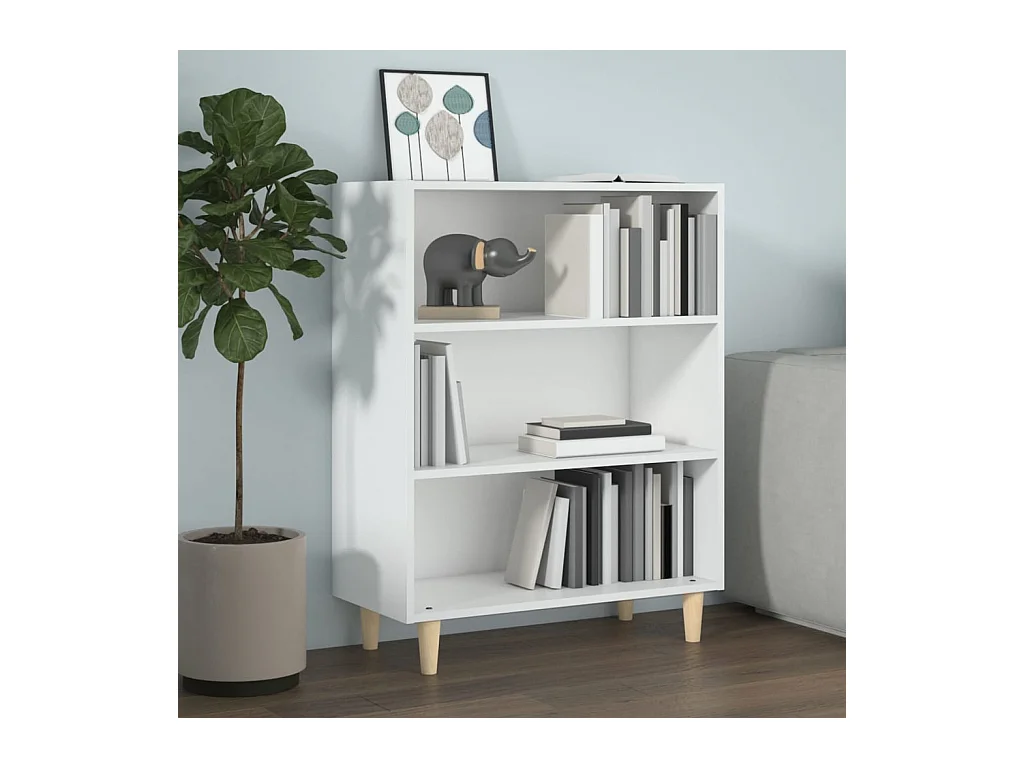 Buffet Blanc 69,5x32,5x90 cm Bois d'ingénierie