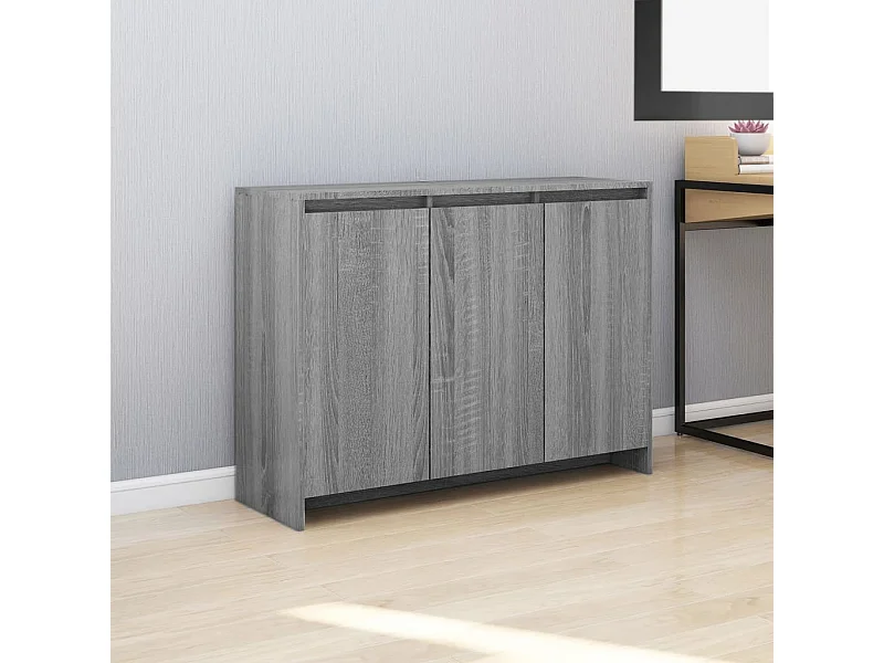 Credenza Grigio Sonoma 102x33x75 cm in Truciolato