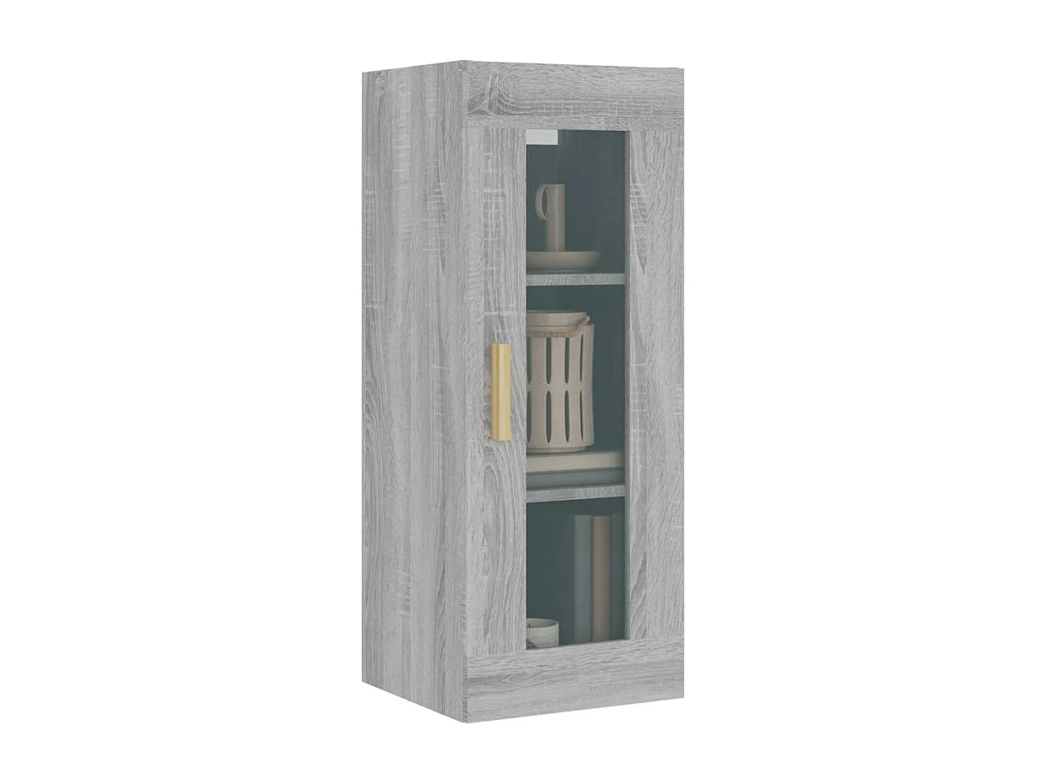 Armoire murale suspendue Sonoma gris 34,5x34x90 cm
