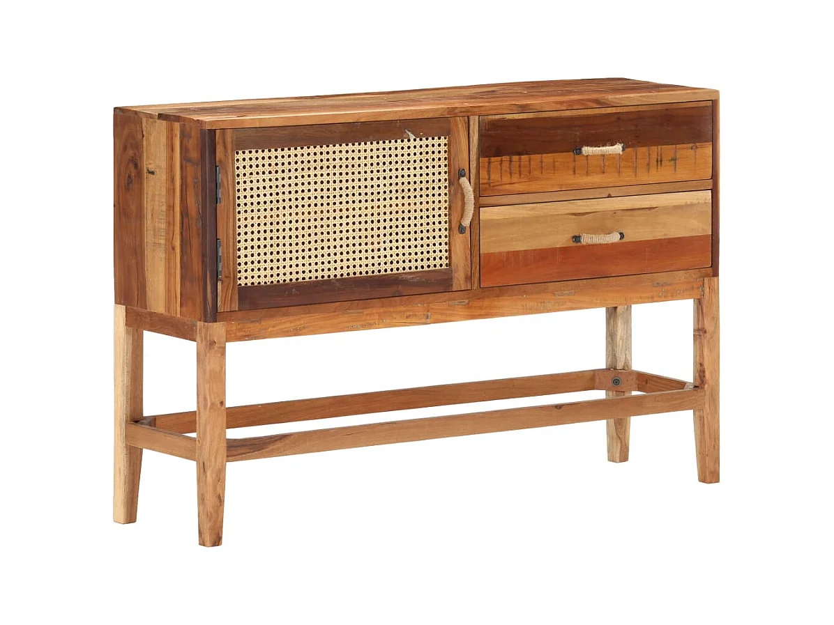 Dressoir 118x30x76 cm massief gerecycled hout