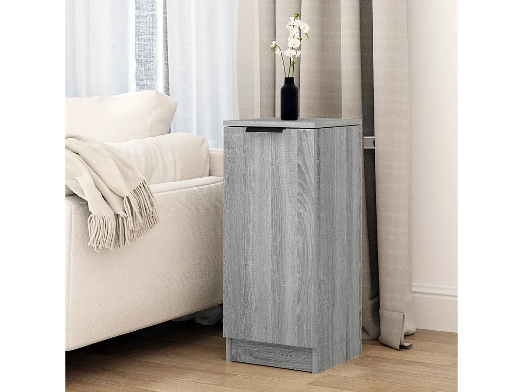 Dressoir 30x30x70 cm bewerkt hout grijs sonoma eikenkleurig
