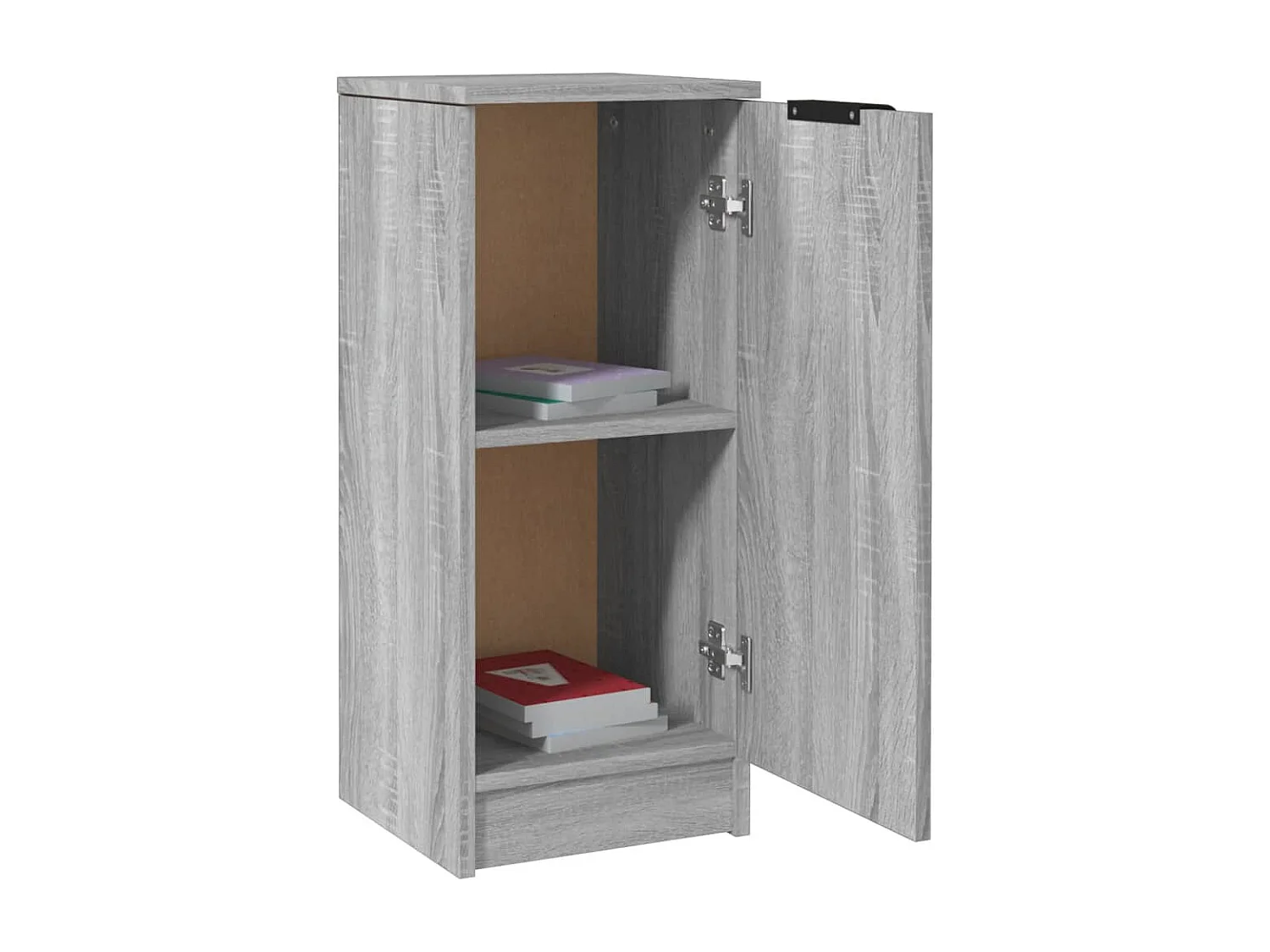 Dressoir 30x30x70 cm bewerkt hout grijs sonoma eikenkleurig