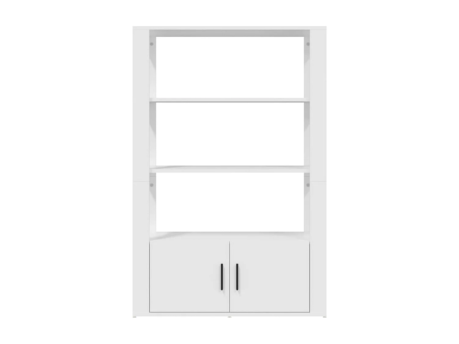 Buffet Blanc 80x30x119,5 cm Bois d'ingénierie