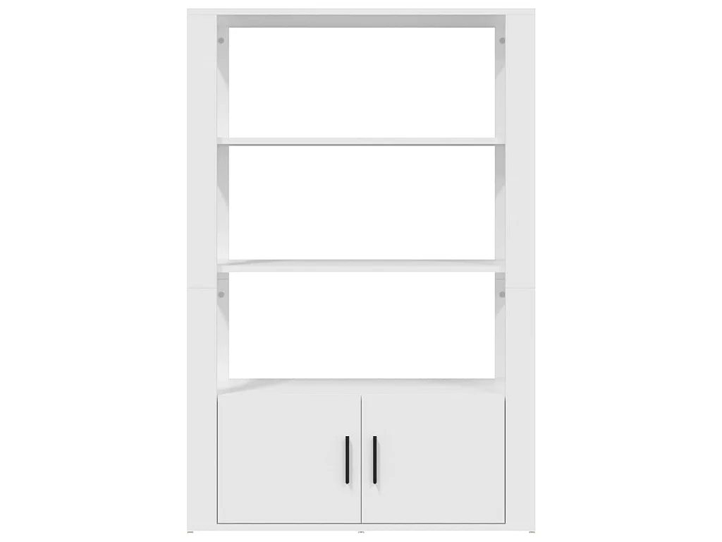 Credenza Bianca 80x30x119,5 cm in Legno Multistrato