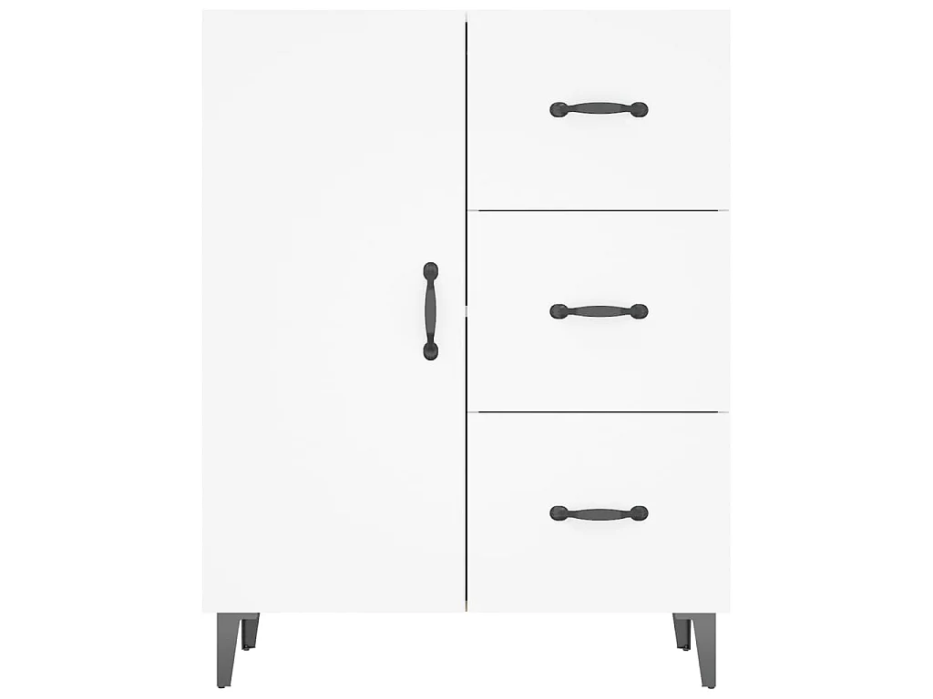 Dressoir 69,5x34x90 cm bewerkt hout wit