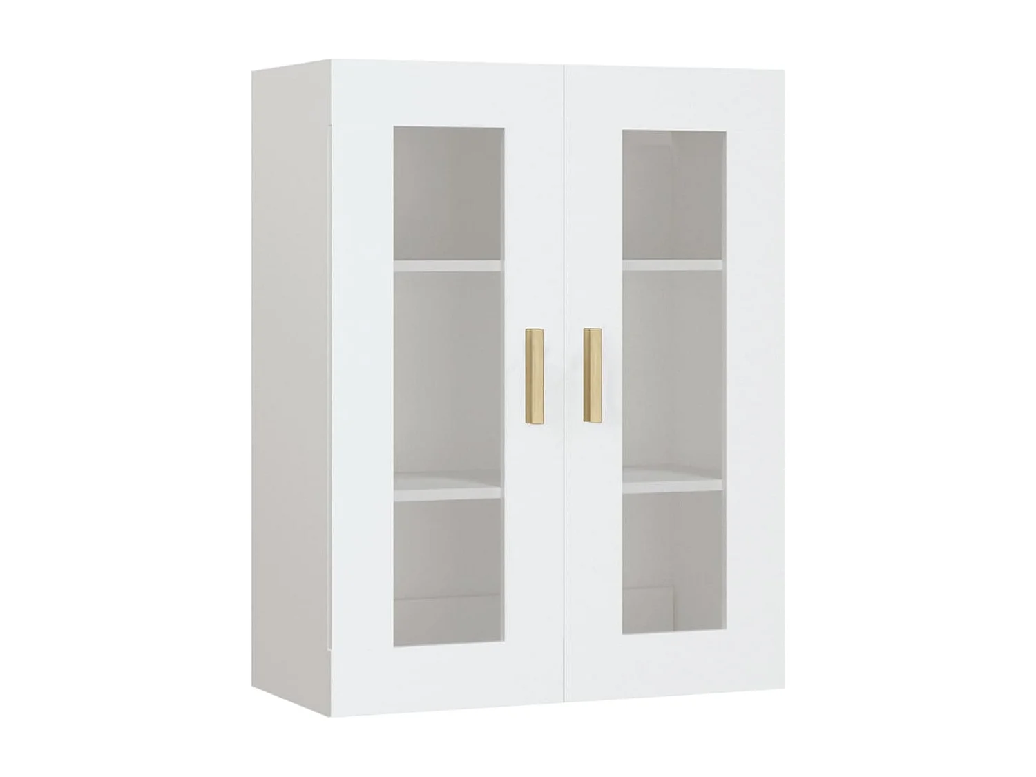 Armadietto Pensile a Parete Bianco 69,5x34x90 cm