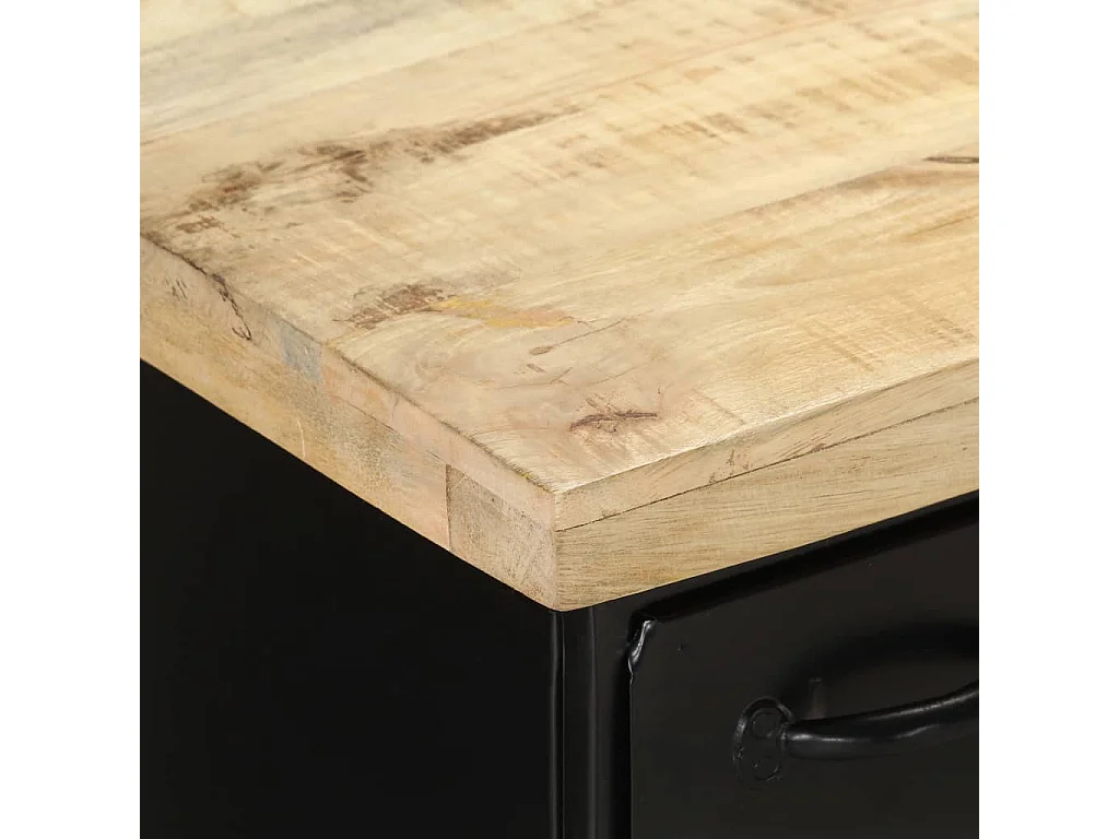 Credenza 140x38x76 cm in Legno di Mango Grezzo