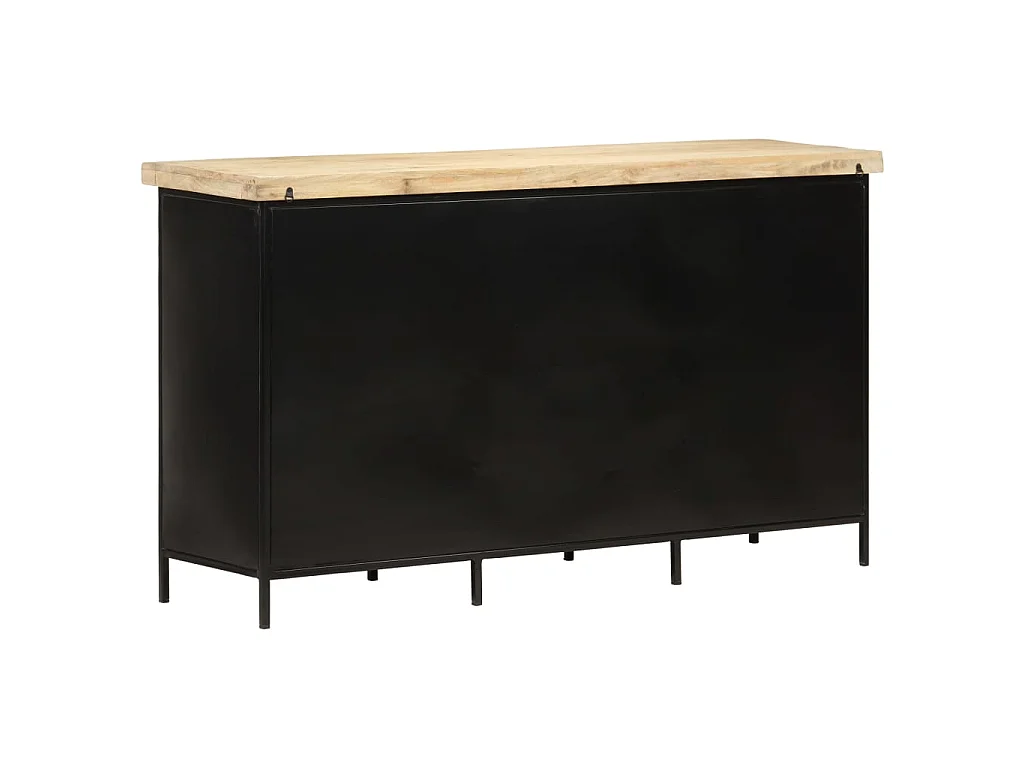 Dressoir 140x38x76 cm ruw mangohout