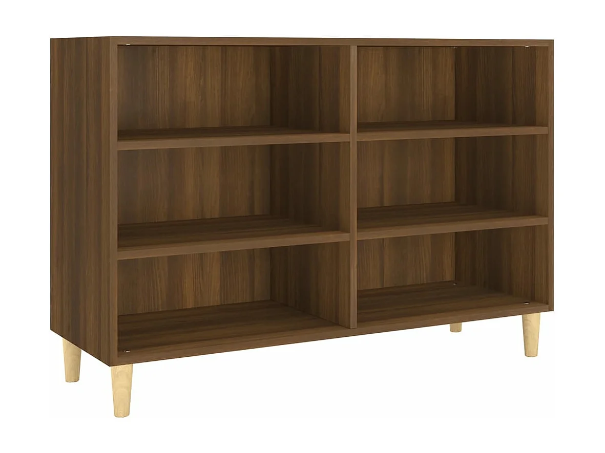 Buffet chêne marron 103,5x35x70 cm bois d'ingénierie