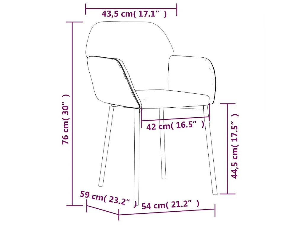 Esszimmerstühle 2 Stk. Weinrot Samt
