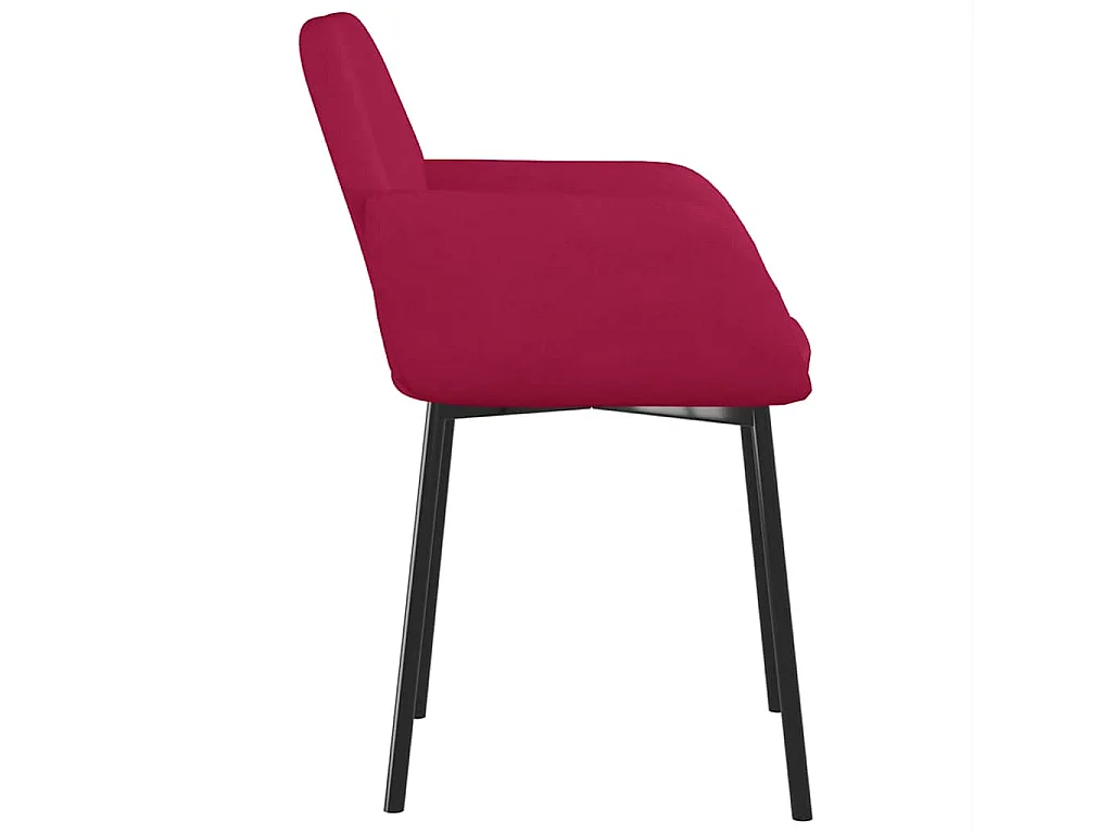 Esszimmerstühle 2 Stk. Weinrot Samt