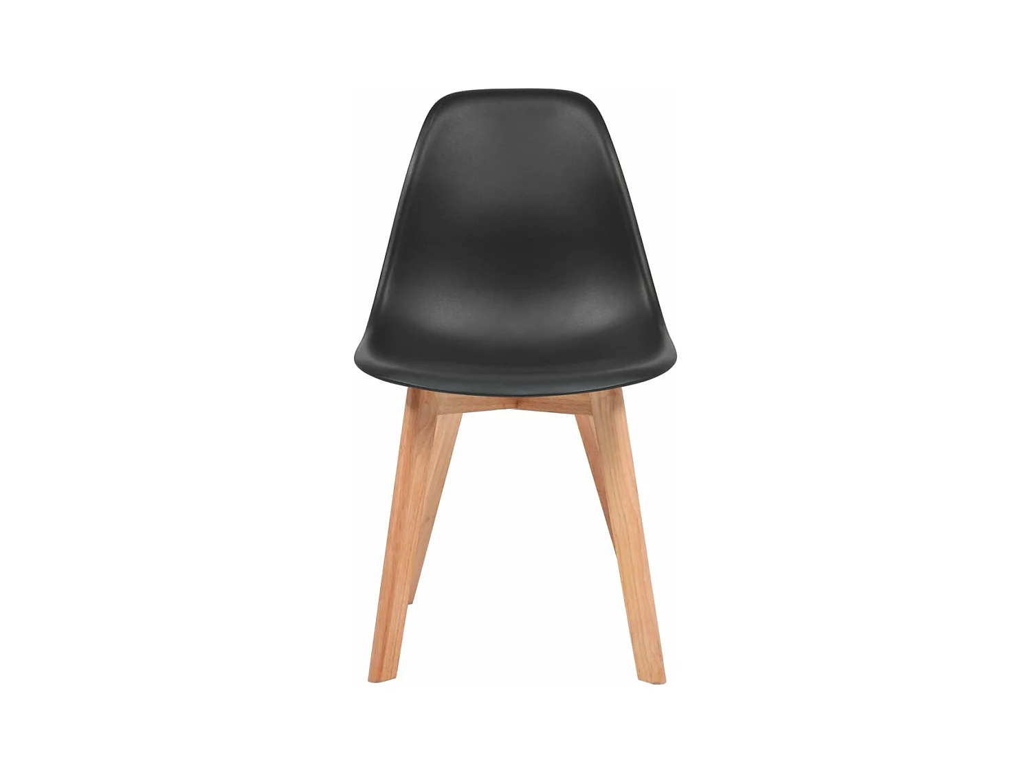 Esszimmerstühle 2 Stk. Schwarz Kunststoff