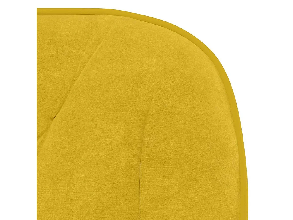 Cadeiras de jantar giratórias 2 pcs veludo amarelo