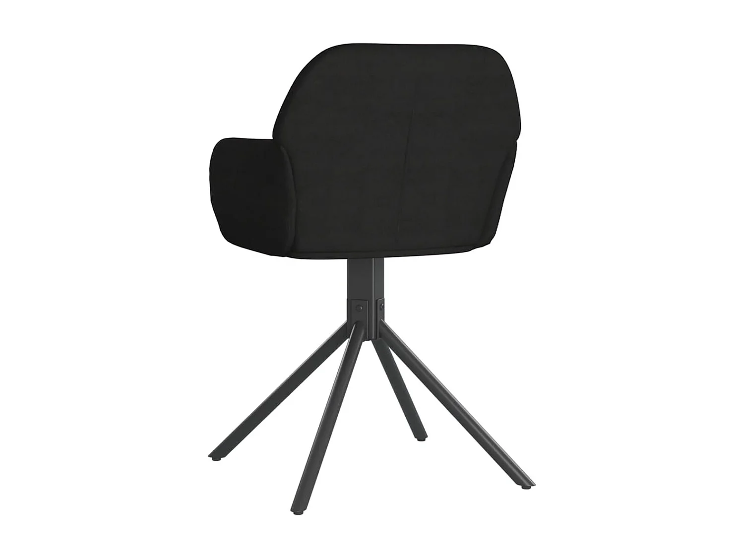 Cadeiras de jantar giratórias 2 pcs veludo preto