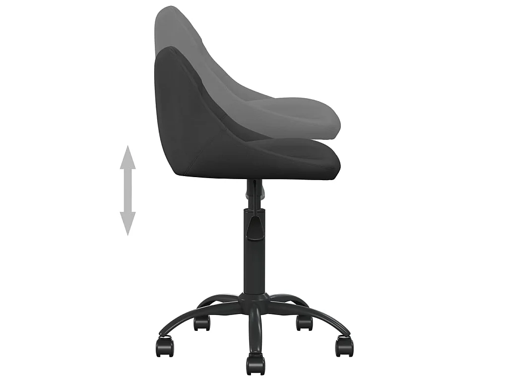 Chaise de salle à manger Noir Velours