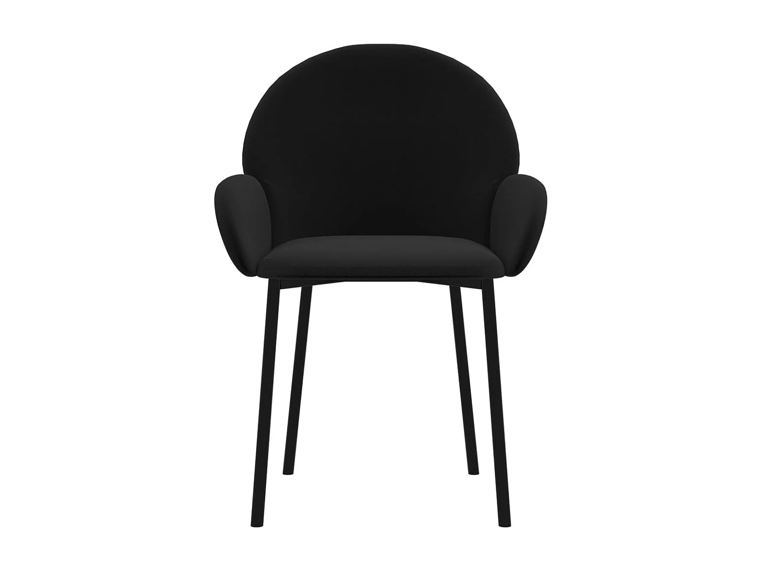 Esszimmerstühle 2 Stk. Schwarz Samt