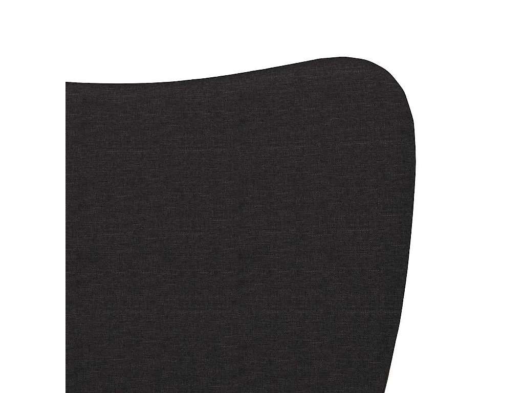 Esszimmerstühle 2 Stk. Schwarz Stoff und Kunstleder