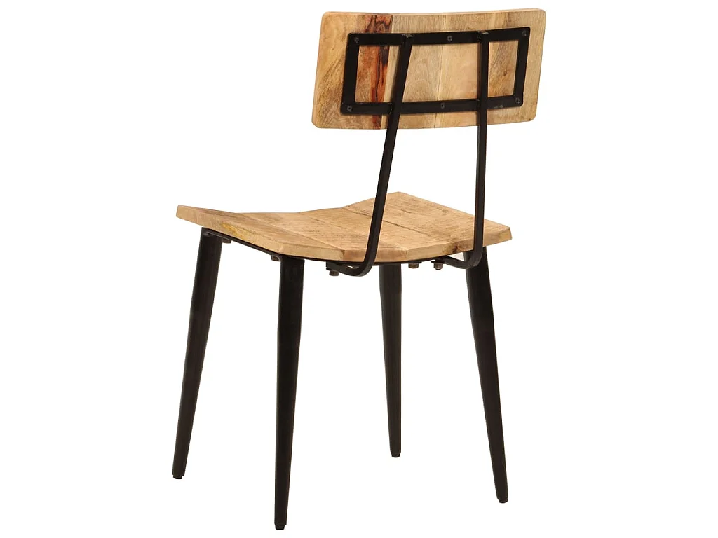 Chaises à manger lot de 2 44x40x80 cm Bois de manguier solide