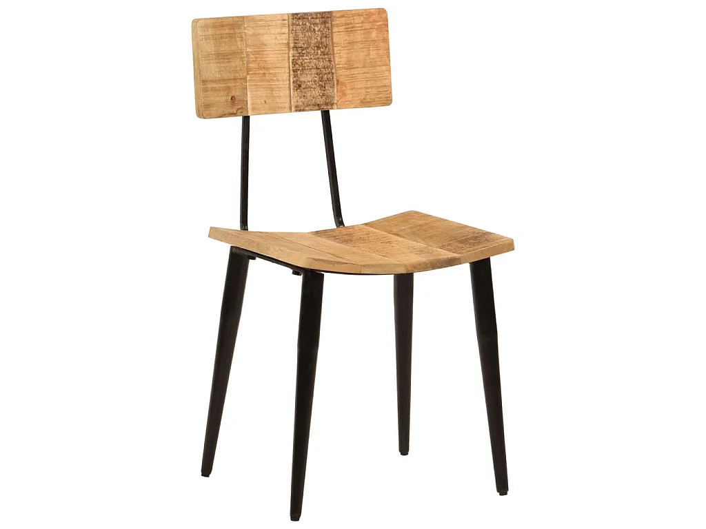 Chaises à manger lot de 2 44x40x80 cm Bois de manguier solide