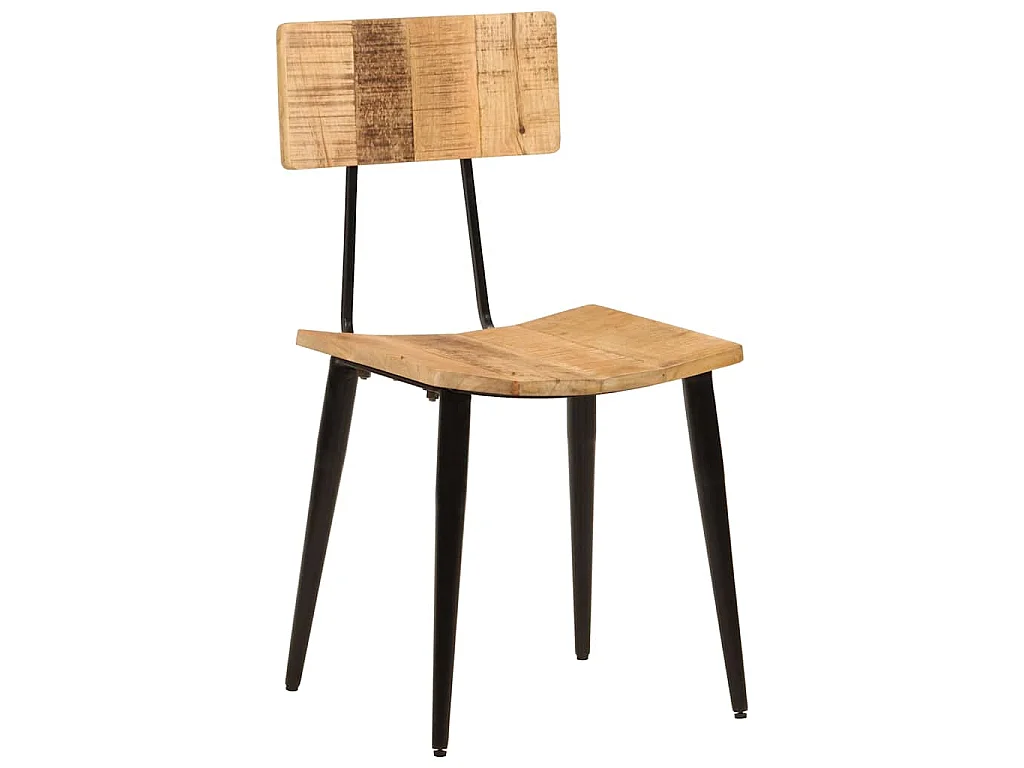 Chaises à manger lot de 2 44x40x80 cm Bois de manguier solide