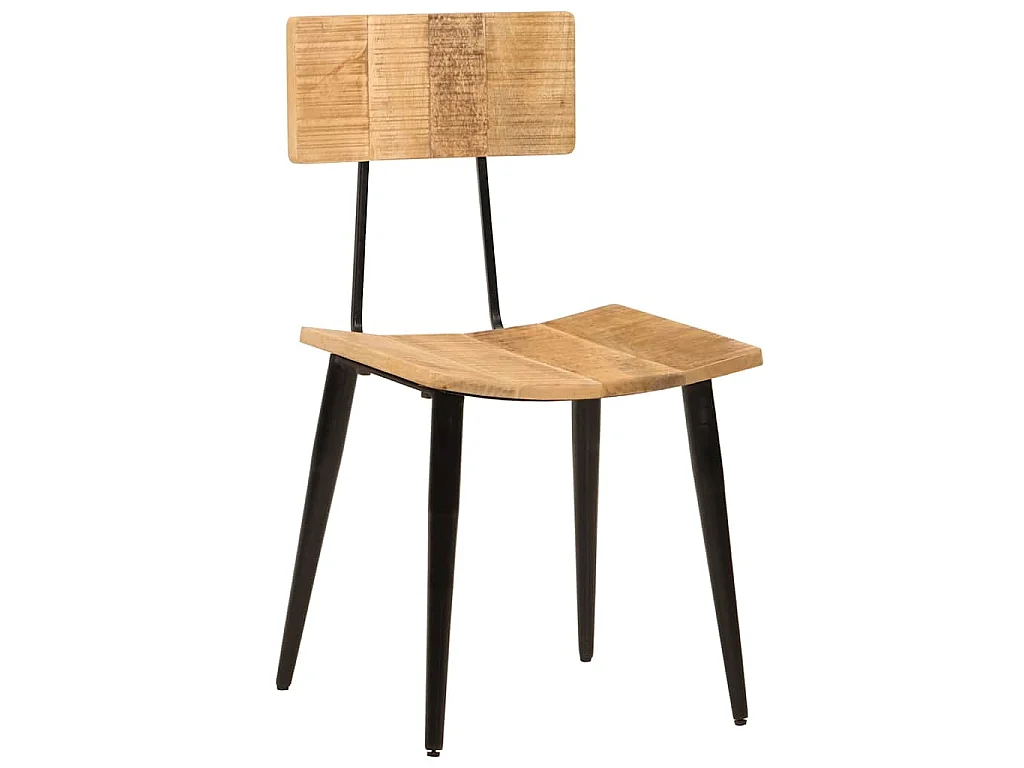 Chaises à manger lot de 2 44x40x80 cm Bois de manguier solide