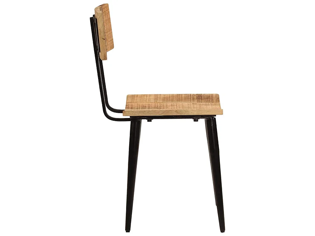 Sillas de comedor 2 uds madera maciza de mango 44x40x80 cm