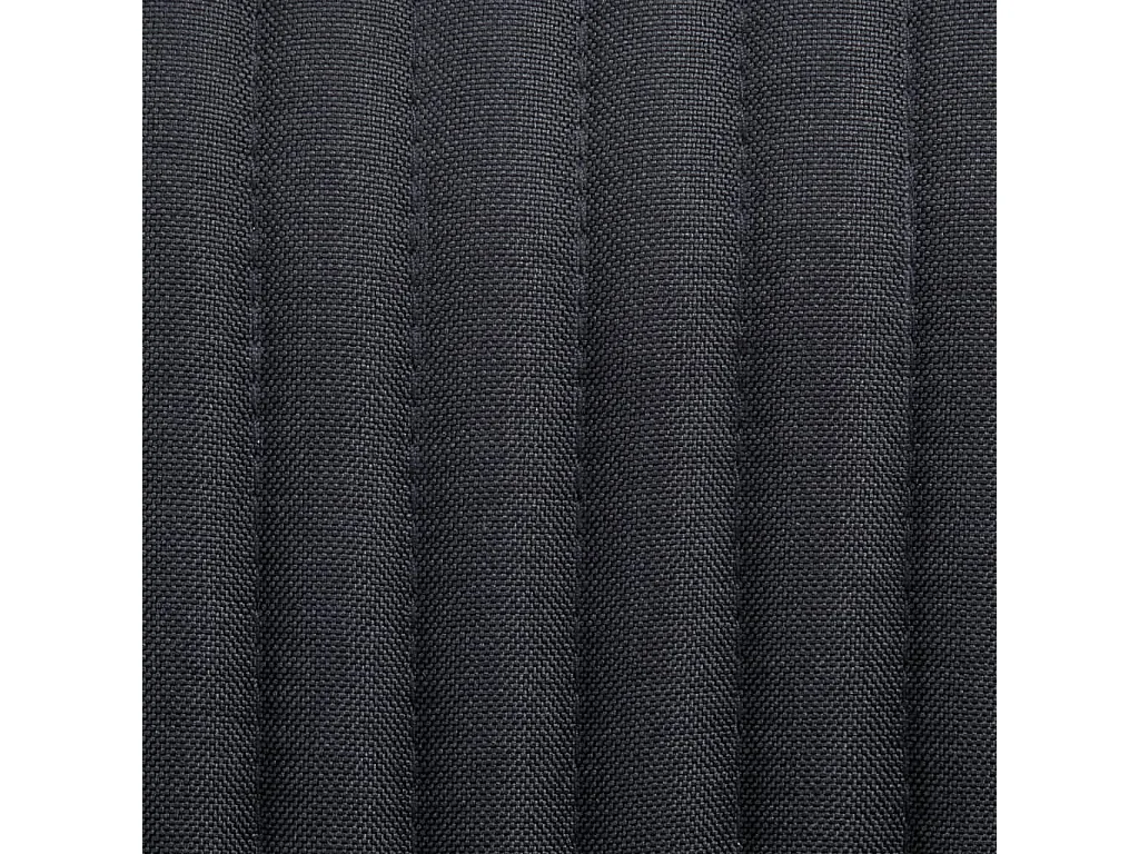 Chaises à manger lot de 6 noir tissu