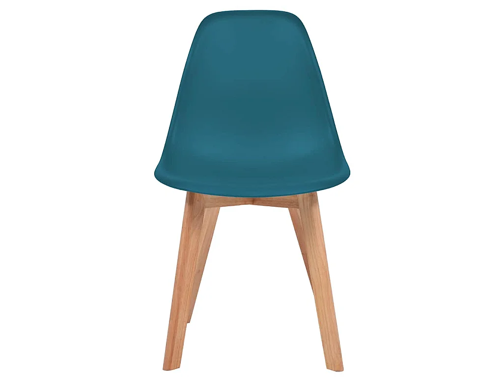 Eetkamerstoelen 4 st kunststof turquoise