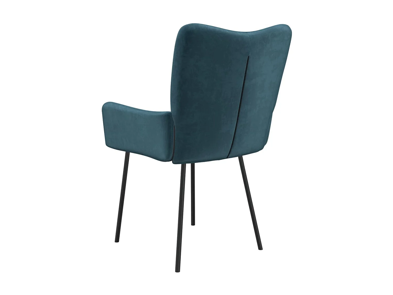 Eetkamerstoelen 2 st fluweel blauw