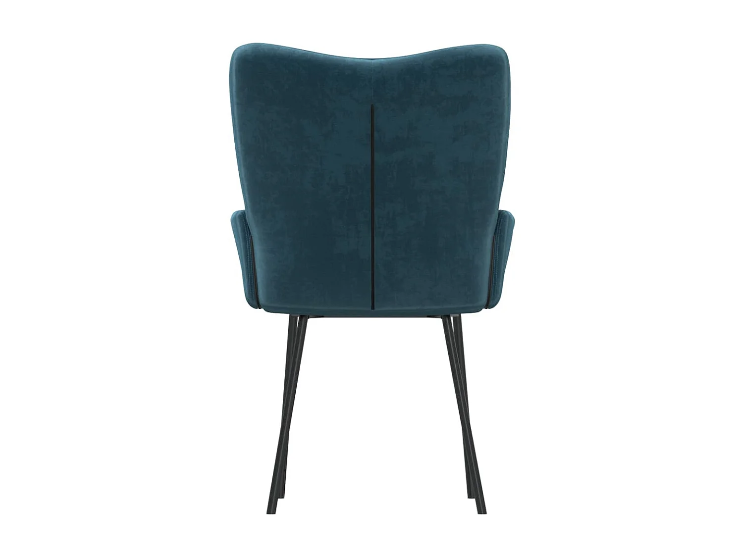 Chaises à manger lot de 2 Bleu Velours